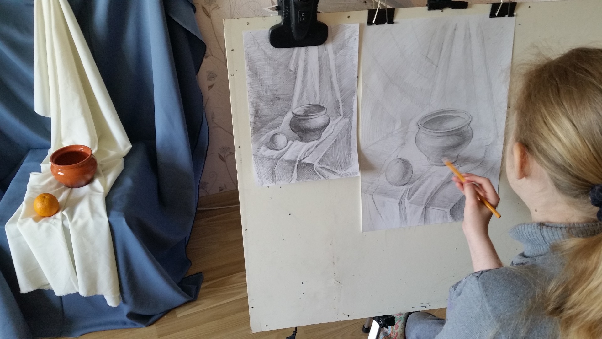 Уроки рисунка "Натюрморт" работа с натурой"